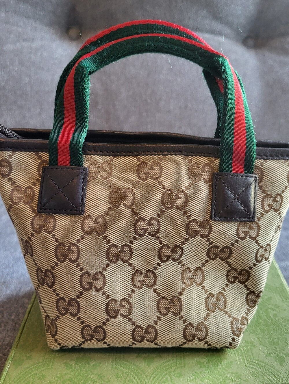GUCCI Mini GG Canvas Web Childrens Handbag - Picture 8 of 14